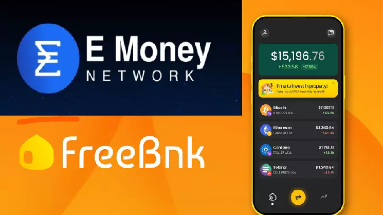 
			FreeBnk и сеть E Money объединились для выпуска IBAN на основе блокчейна		